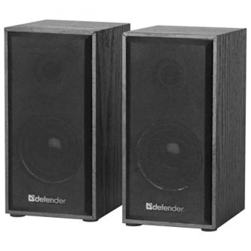 DEFENDER SPK-240 káblové stolové reproduktory, 2.0, 6 W RMS, USB napájanie, 3,5 mm, čierne