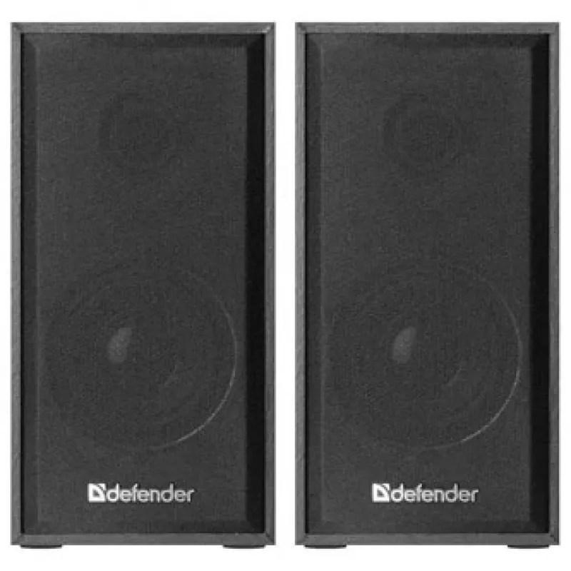 DEFENDER SPK-240 káblové stolové reproduktory, 2.0, 6 W RMS, USB napájanie, 3,5 mm, čierne
