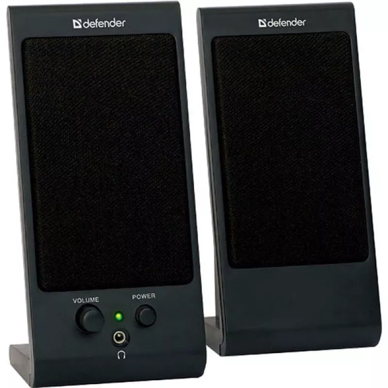 Stolové/regálové reproduktory DEFENDER SPK-170 2.0, 4 W RMS, káblové USB 5 V, 3,5 mm, čierne