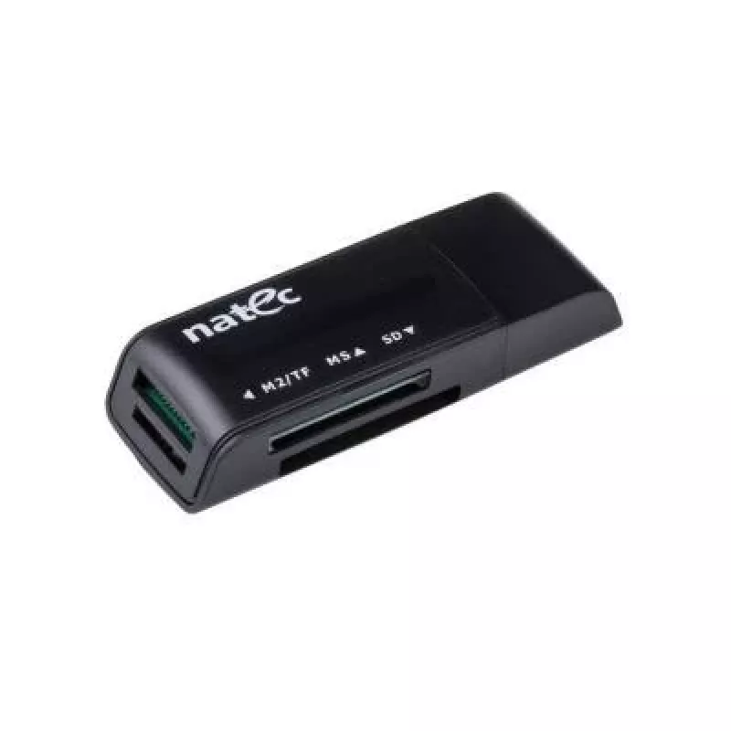 Natec MINI ANT 3 USB 2.0 čítačka kariet (SD, SDHC, MMC, M2, microSD), Čierna (NCZ-0560)