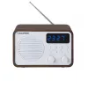 Prenosné rádio s Bluetooth a USB BLAUPUNKT PP7BT, farba: hnedá drevo/biela