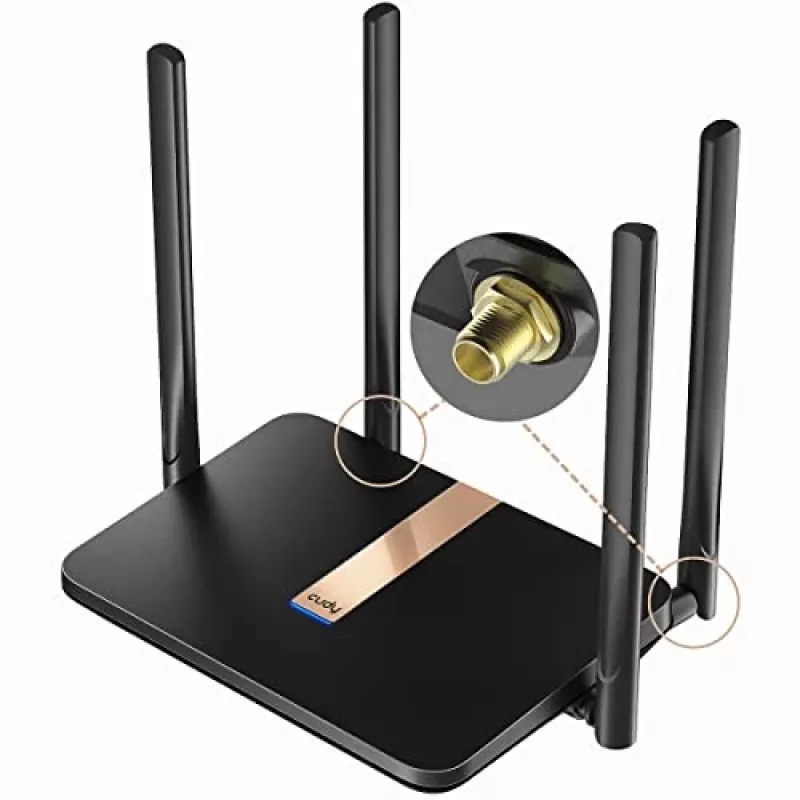 Cudy LT500D bezdrôtový router Fast Ethernet Dual-Band (2,4 GHz / 5 GHz) 4G čierny