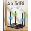 Cudy LT500D bezdrôtový router Fast Ethernet Dual-Band (2,4 GHz / 5 GHz) 4G čierny