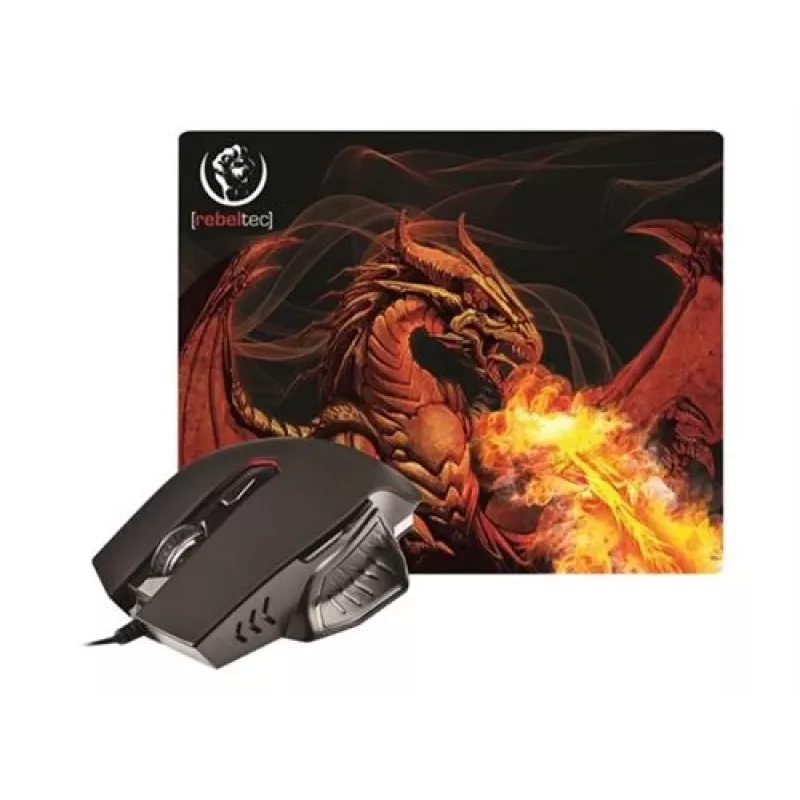 Rebeltec Red Dragon – optická myš – 6 tlačidiel – káblová – USB