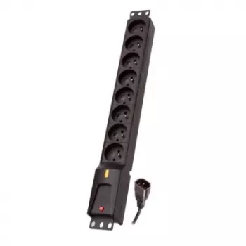 Lestar IEC zásuvkový blok, 8 zásuviek, rack 19, 3m Lzrm 810 Bw G-a K. Cz 3,0m Iec32