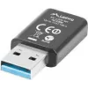 Lanberg NC-1200-WI AC1200 dvojpásmový USB 3.0 WiFi adaptér, 2 vnútorné antény, čierny