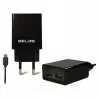 Cestovná nabíjačka Beline Beli0011 — 2×USB porty, microUSB kábel, 2A výstup, čierna