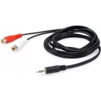 Equip 147093 audio kábel 250 m 2 x cinch 3,5 mm čierna