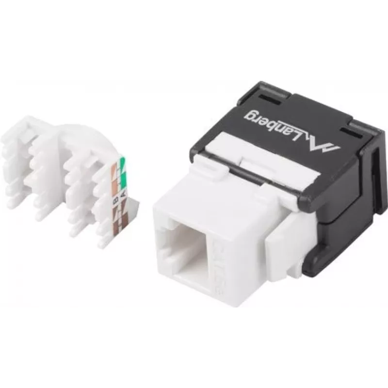 Lanberg Keystone bezskrutkový modul RJ45->LSA 180° UTP Cat.5e (KSU5-2000)