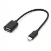 TB kábel OTG USB AF - USB C 15cm čierny (AKTBXKU4PAC015B)