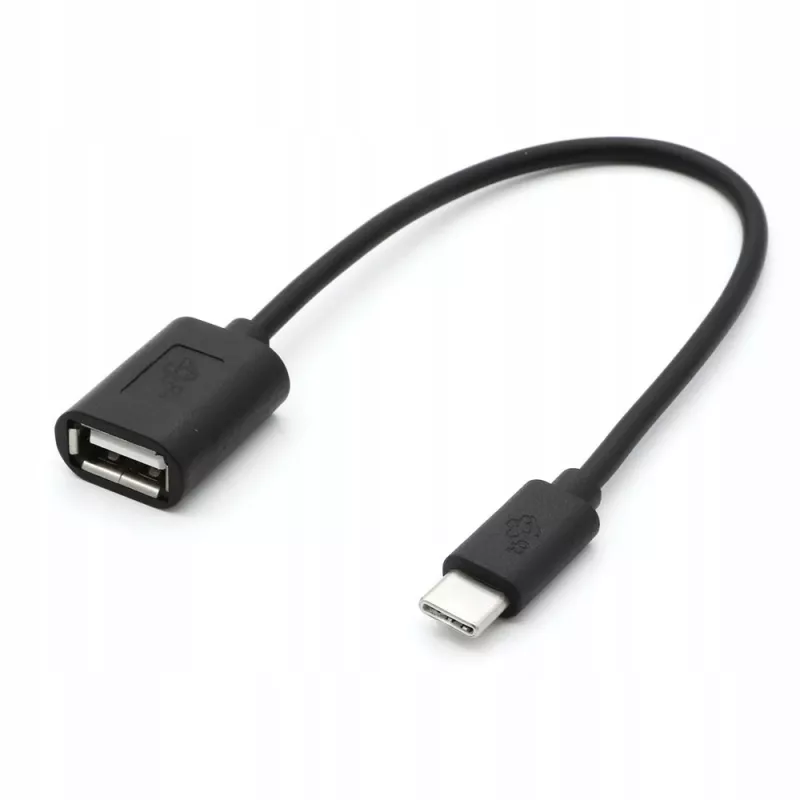 TB kábel OTG USB AF - USB C 15cm čierny (AKTBXKU4PAC015B)