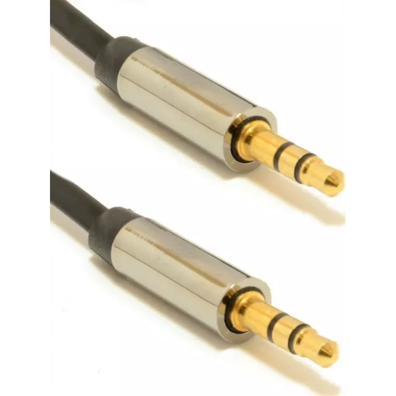 Gembird kábel CCAP-444-0.75M (jack samec M - jack samec M, 0,75m, čierny) audio kábel 3,5mm čierny (CCAP-444-0.75M)