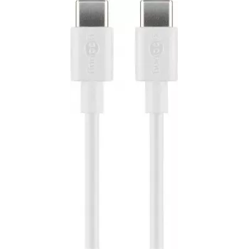 Goobay USB-C nabíjací a synchronizačný kábel, 2 m, biely | Goobay