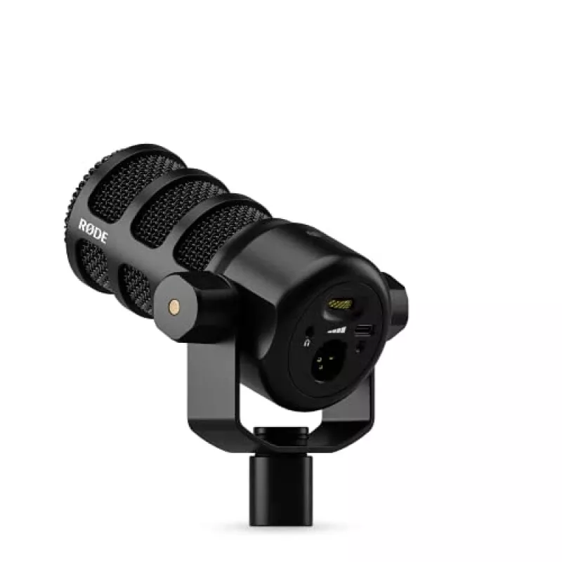 Štúdiový mikrofón RØDE PodMic USB — kardioidný XLR/USB, 24-bit/48 kHz, USB-C, výstup na slúchadlá, otočný regulátor hlasitosti, čierny