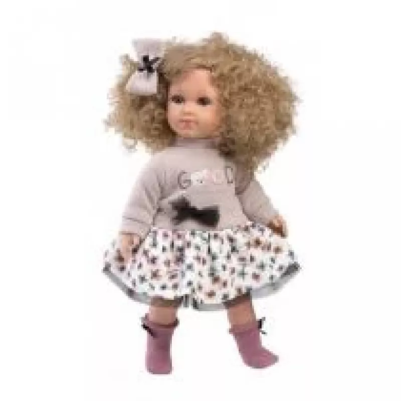 Bábika Llorens Elena 35 cm — mäkké telo, ručne maľovaná tvár a končatiny
