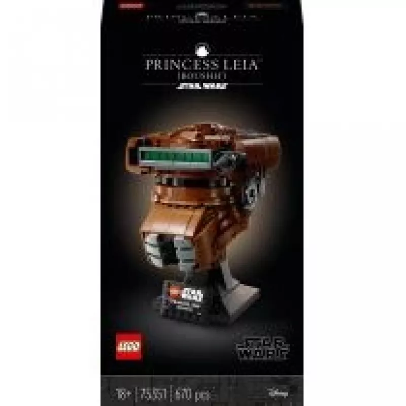 LEGO Star Wars Princess Leia (Boushh) prilba, sada pre dospelých 75351 (670 dielov)