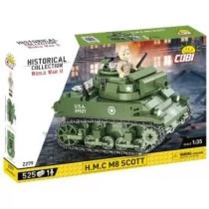 Stavebnica COBI H.M.C M8 Scott 525 dielov druhá svetová vojna