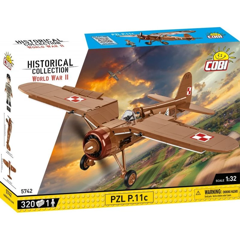 Stavebnica COBI PZL P.11c 320 dielov druhá svetová vojna