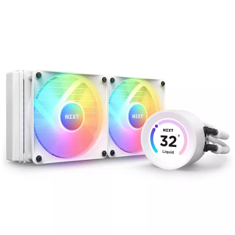 All-in-One kvapalinový chladič NZXT Kraken Elite 240 RGB 12 cm biely