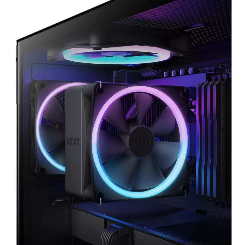 NZXT T120 RGB procesorový vzduchový chladič 12 cm čierny 1 ks