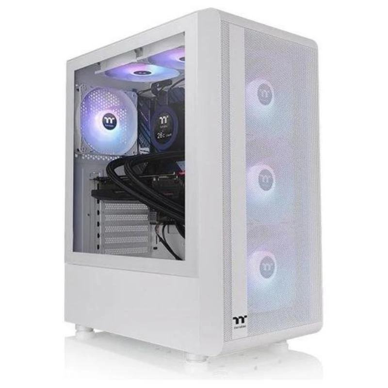 Thermaltake S200 TG Tempered Glass ARGB Snow Edition Mid Tower PC skriňa
