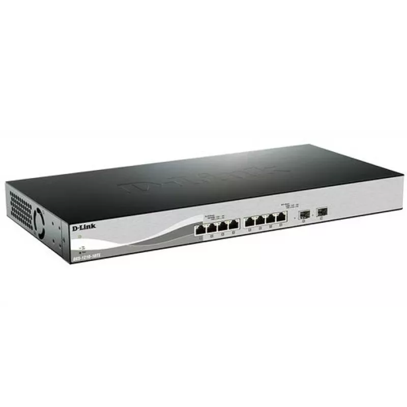 D-Link DXS-1210-10TS Managed L2/L3 10G Ethernet (100/1000/10000) 1U čierna, strieborná