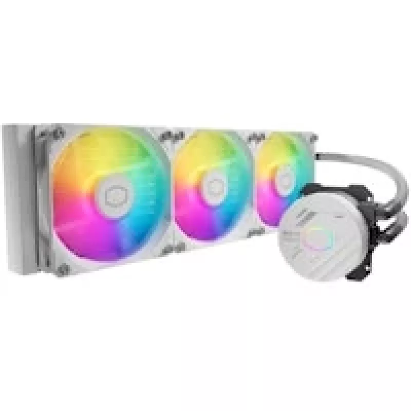 Sada kvapalinového chladenia Cooler Master MasterLiquid 360L Core ARGB biela 12 cm ventilátor