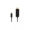 Videoadaptérový kábel LANBERG CA-CMHD-10CU-0030-BK, USB Type-C na HDMI 2.0, 3 m, 18 Gbit/s, 4K