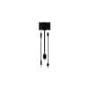 Gembird A-HDMIM-HDMIFVGAF-01 adaptér HDMI samec na HDMI samica + VGA samica s audio a napájacím portom