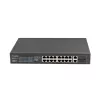 Lanberg RSFE-16P-2C-150 nespravovaný PoE+ prepínač, 16x 10/100 PoE+, 2x Gigabit Combo, 150 W, 1U rack