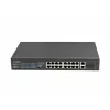 Lanberg RSFE-16P-2C-250 nespravovaný PoE+ prepínač, 16x 10/100 PoE+, 2x Gigabit Combo, 250 W, 1U rack