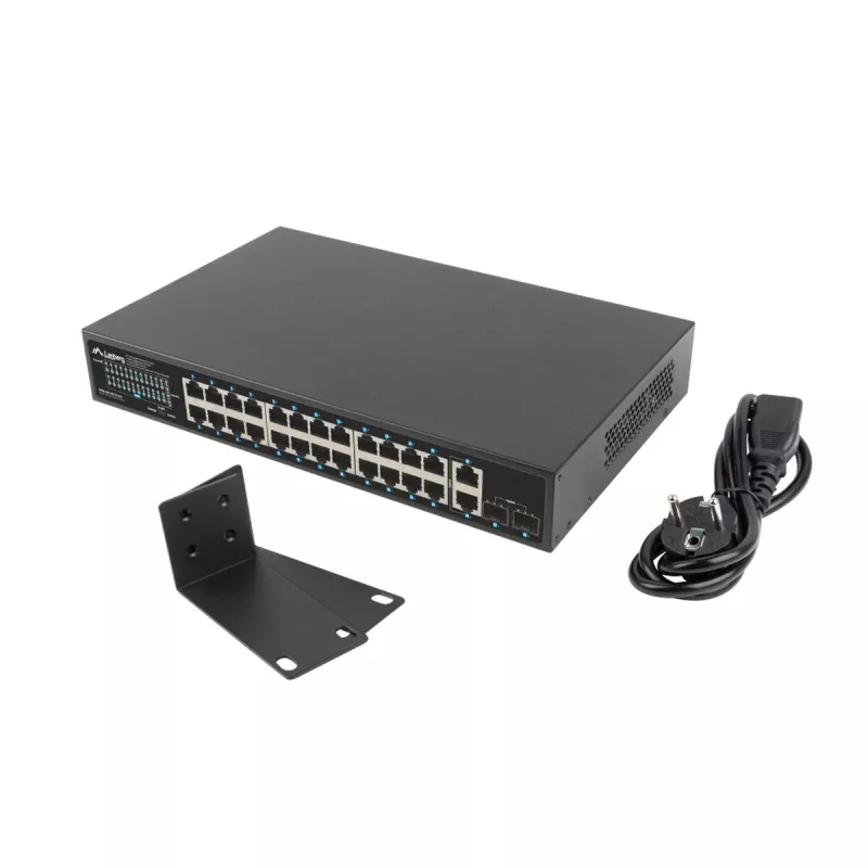 Neřízený switch Lanberg RSGE-24P-2GE-2S-250 24 portov rack montáž