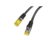 Lanberg PCF6A-10CU-0050-BK Prepojovací kábel Cat.6a S/FTP LSZH, 0,5 m, čierny