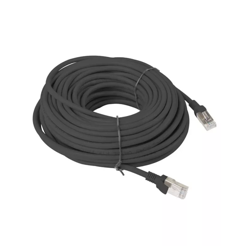 LANBERG Cat6 sieťový kábel PCU6-10CC-2000-BK — 20 m, U/UTP, RJ-45, čierny