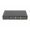 Neřízený switch LANBERG RSGE-24 — 24× Gigabit Ethernet 1U, rack-montovateľný, čierna