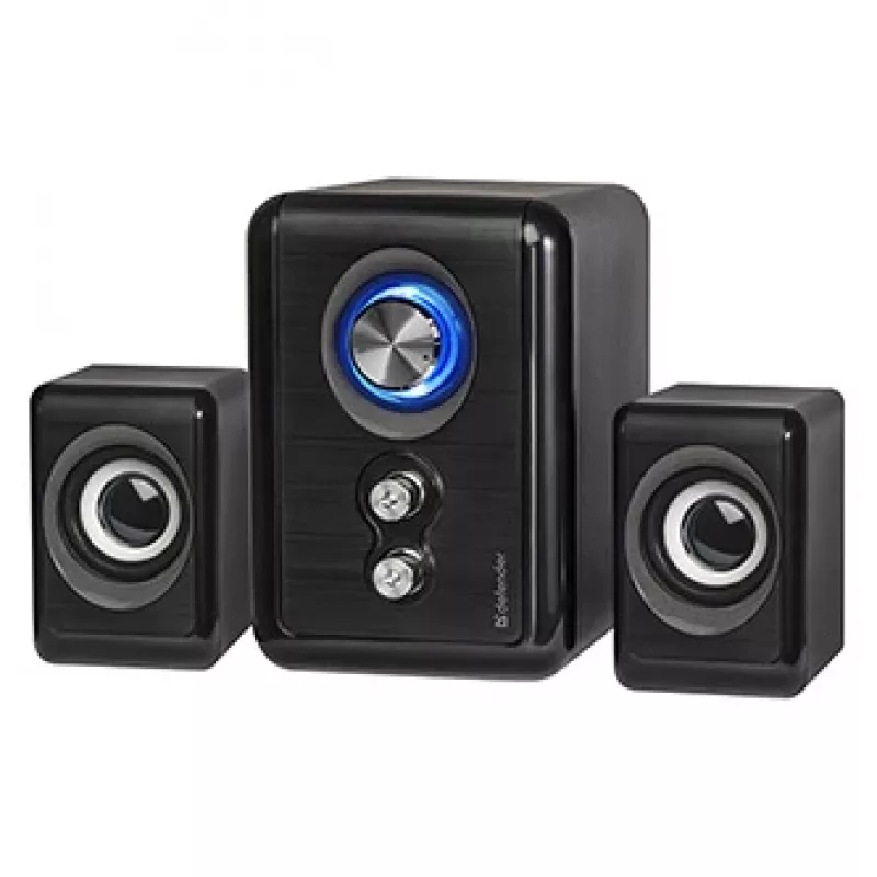 DEFENDER reproduktory V11 11 W káblové 2.1 stolové satelitné reproduktory, USB 5 V, čierne