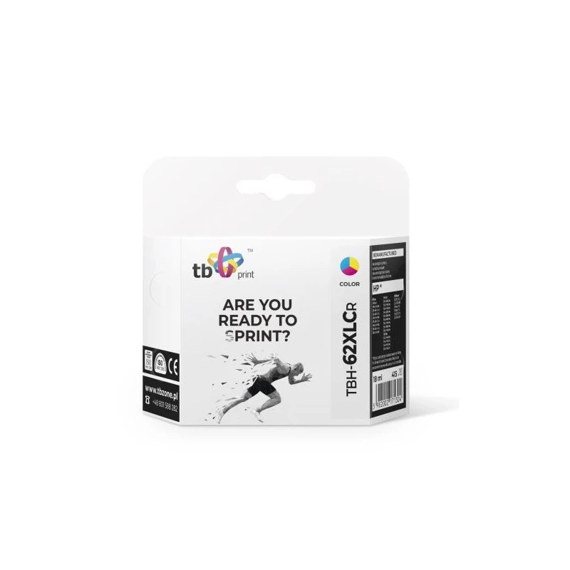 HP OfficeJet 5740 TBH-62XLCR CMY repasovaná náplň