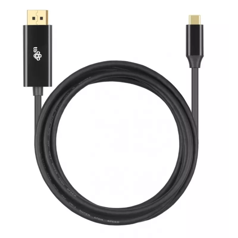 USB-C na DisplayPort kábel TB AKTBXVDUSBCDP2B 2 m – čierny
