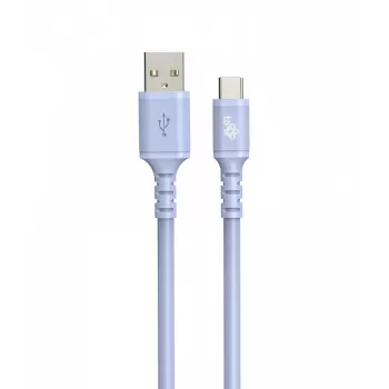 TB kábel USB-a - USB-C purple 1m
