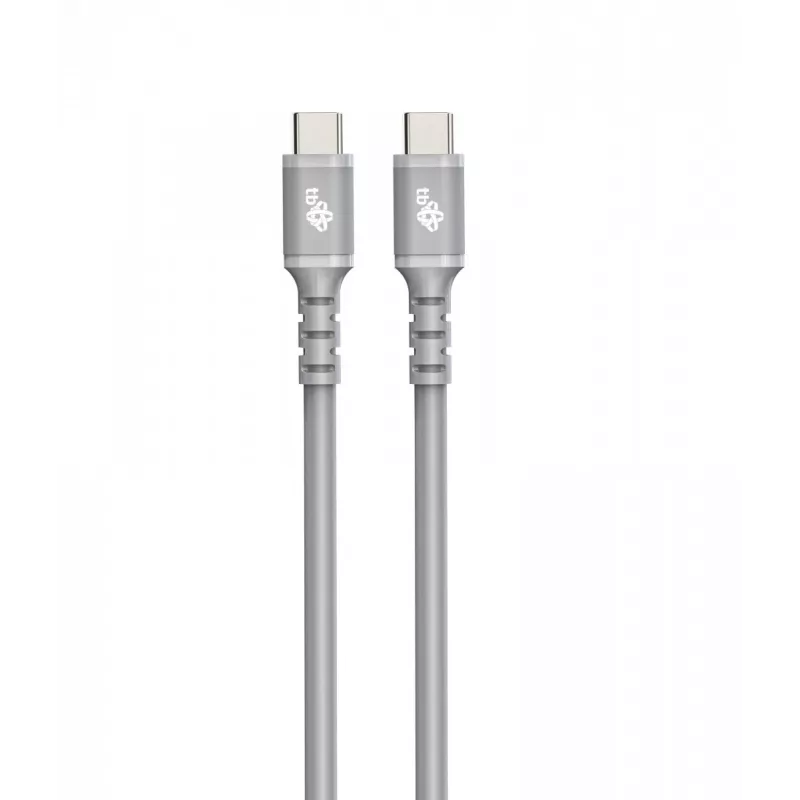 USB C - USB C kábel 1 m. silikón sivý