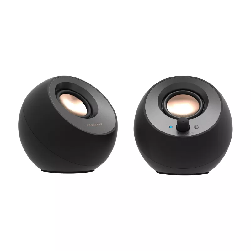 CREATIVE Pebble V3 minimalistické 2.0 USB-C stolové reproduktory s USB audio, Clear Dialog Enhancement, Bluetooth 5.0, 8W RMS so 16W špičkovým výkonom