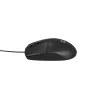 Káblová kancelárska myš NATEC Ruff Plus USB Type-A, pravácka, 1200 DPI, 3 tlačidlá, čierna