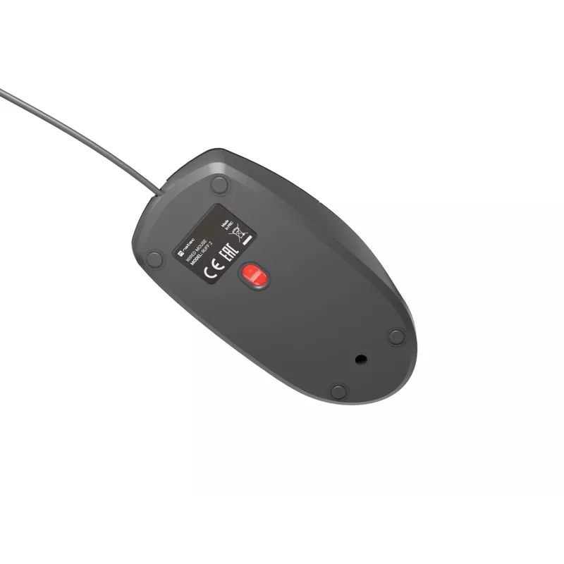 Káblová kancelárska myš NATEC Ruff Plus USB Type-A, pravácka, 1200 DPI, 3 tlačidlá, čierna
