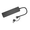 USB hub NATEC Mayfly USB 3.2 Gen 1 Type-A Type-C 5000 Mbit/s čierny