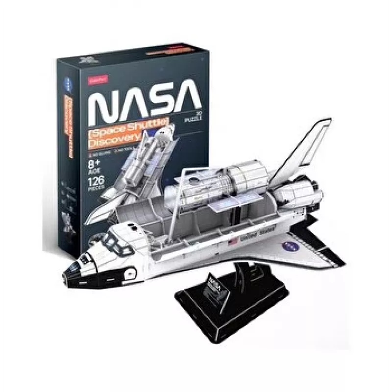 3D puzzle Cubicfun Space Shuttle Discovery model 306-DS1057, kartónová stavebnica
