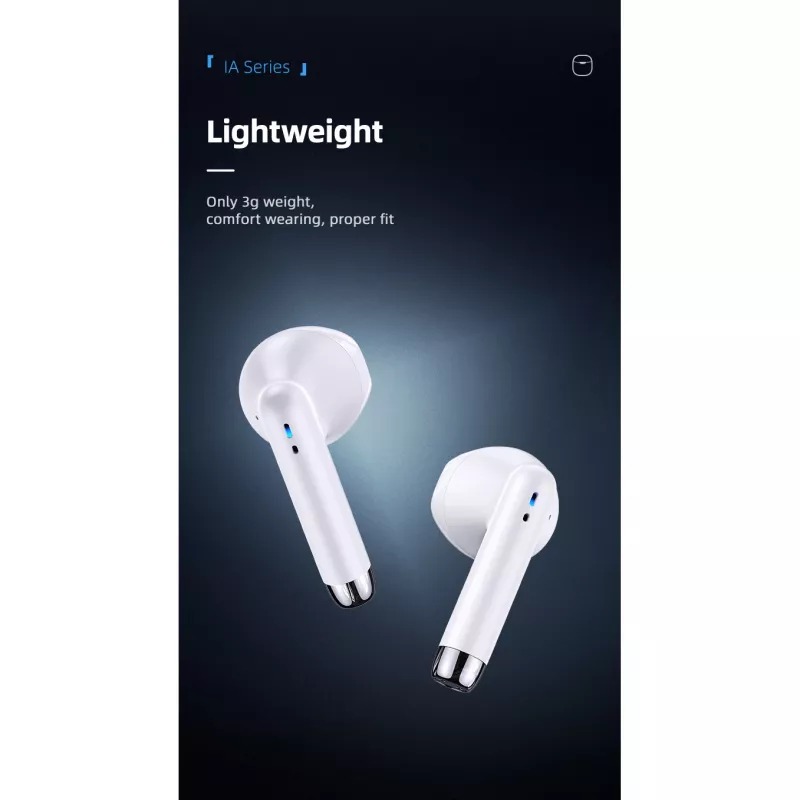 USAMS Slúchadlá Bluetooth 5.0 TWS IAseries bezdrôtové čierna/black BHUIA01 (US-IA04)
