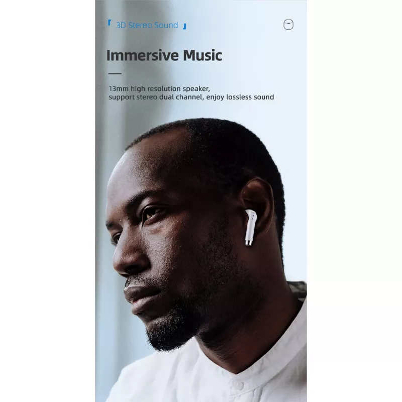 USAMS Slúchadlá Bluetooth 5.0 TWS IAseries bezdrôtové čierna/black BHUIA01 (US-IA04)