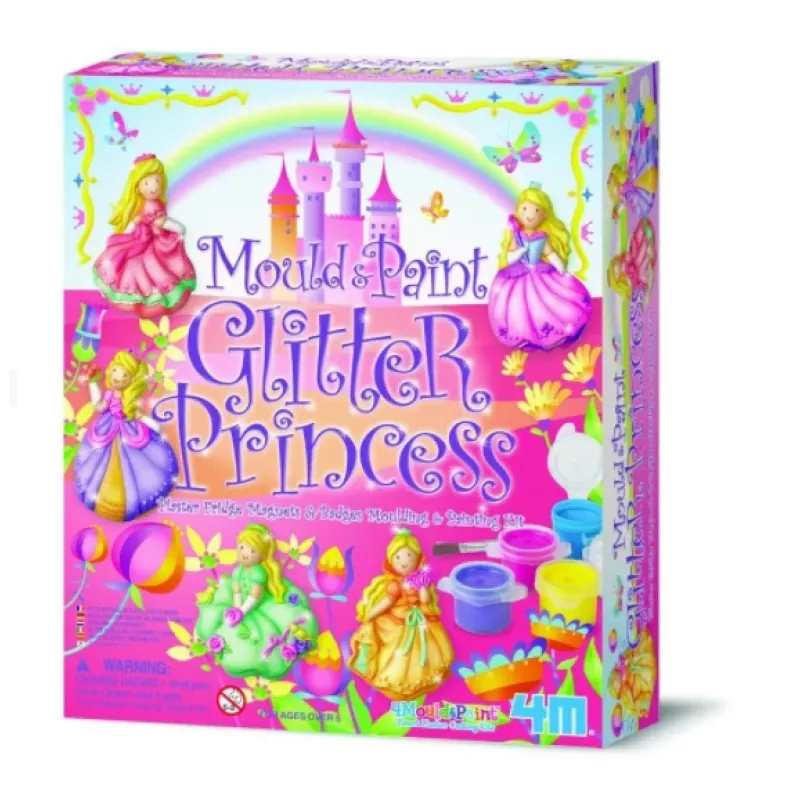Kreatívna sada 4m Glitter Princesses model 3528 — výtvarná sada s trblietavými dekoráciami
