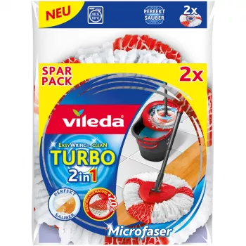 Mopová hlavica Vileda červená biela