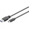 Wentronic Goobay USB 3.0 SuperSpeed kábel > USB-C™, 0,15 m - USB 3.0 konektor samec (Type-A) > USB-C konektor samec (45247)